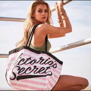 Victoria Secret Striped Limited Edition Beach Tote